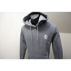 Gym King GK Athletic Fleece Hoodie Pullover Gray Athletic Mens Size Medium